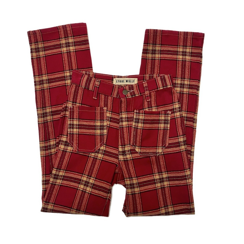 Lykke Wullf Ranch Pant Red Plaid Flannel 0